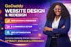 design godaddy website and redesign godaddy website