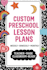 build custom preschool lesson plans with themed activities