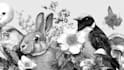 draw an animal and botanical illustration