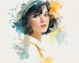 create watercolor cartoon and illustration
