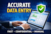 provide data entry services