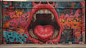 design graffiti murals wall arts and car warp