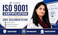 help you to achieve iso 9001 certification with complete qms documentation