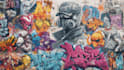 make real graffiti and characters on the wall