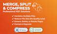professionally combine, merge, split, and compress your PDF files