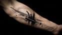 custom an abstract black tattoo design