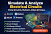 electrical circuit simulation and analysis in simulink, multisim, kicad, proteus