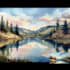 make an original impressionism watercolor landscape artwork for you