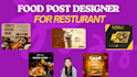 design social media food post for resturant