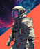 draw cool outer space astronaut illustration