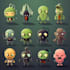 create halloween sticker bundle