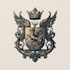 do a modern luxury heraldic crest logo design