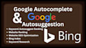 do google autocomplete, autosuggestion, website, keyword ranking, research