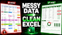 format and organize messy excel or CSV data professionally