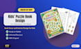 design kids activity book interior and cover for amazon KDP