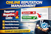 do online reputation management, ORM, services to suppress negative links