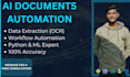 automate PDF data extraction and ocr parsing using python