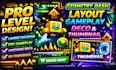design geometry dash level layout gd deco gameplay thumbnail solo