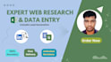 do expert web research, data collection and cleaning