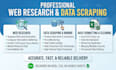 do expert web research, data mining, and scraping