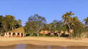 design 3d beach resort, glamping dome render, retreat house visualization, vray
