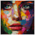 paint expressive colorful abstract portrait