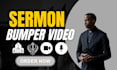 create church sermon graphics bumper video intro animated faith based motion