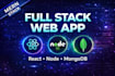 develop full stack web application using react node mongodb