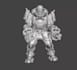 make 3d sci fi mech character,3d robotic character, 3d miniature figure, zbrush