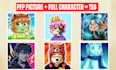 draw your roblox, minecraft or oc avatar, dnd character