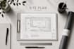 draft your 2d site plan and landscape plan