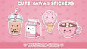 draw cute custom kawaii stickers, mascots, logo