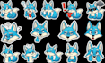create custom furry sticker packs and character reference sheets