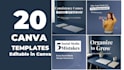 design 20 editable canva templates for instagram and facebook
