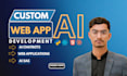 develop ai website, ai chatbot, and ai web application