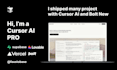 build full stack website, app or mvp product with cursor ai, bolt new etc