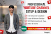 create and setup youtube channel