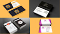 create digital luxury business and visiting card design