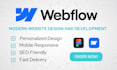 design and build a modern website in webflow