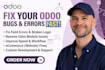 customize and develop odoo erp modules, workflows, and integrations
