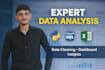 be your data analyst for python, sql, and excel projects
