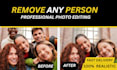 remove background and remove any person from photos