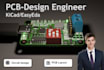 design circuit pcb layout and shematics in kicad easyeda
