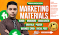 design a professional creative flyer brochure poster business card