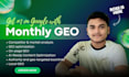 do monthly generative engine optimization for your website