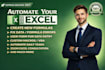 do excel formulas, vba, macros, google sheet and custom spreadsheet template