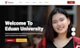 build school website kindergarten elearning education university portal website