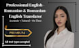 professionally translate english to romanian