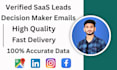provide verified b2b saas leads with decision maker emails