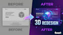redesign your old website into immersive interactive 3d website